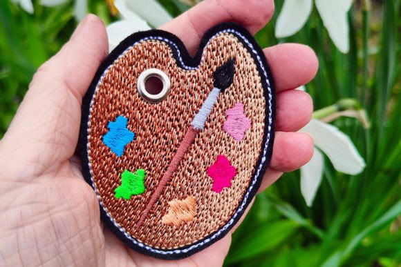 Artist's Palette: A Versatile Embroidery Design