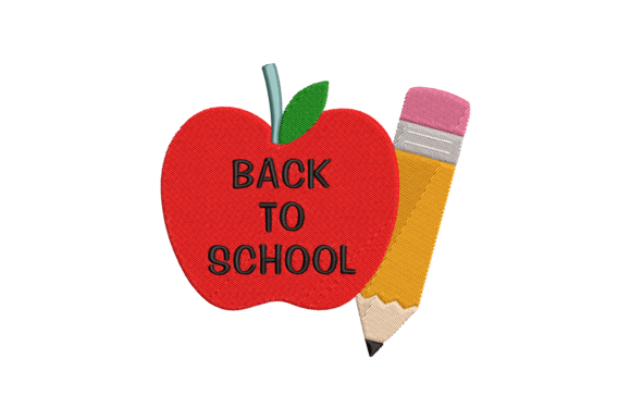 Back to School Apple and Pencil Design Review