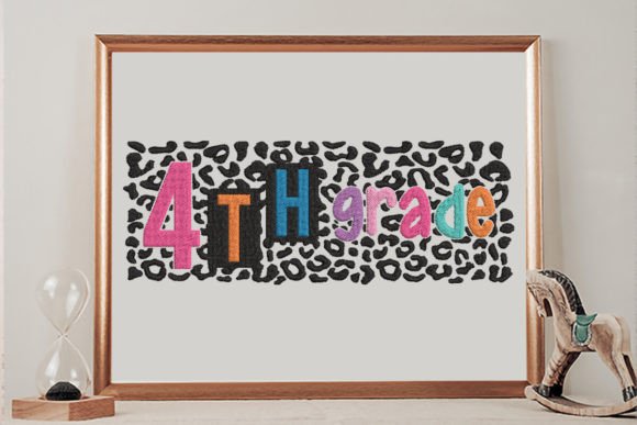 Charming 4th Grade Leopard Design