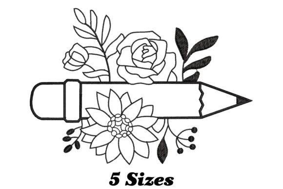 Charming Floral Pencil for Unique Apparel
