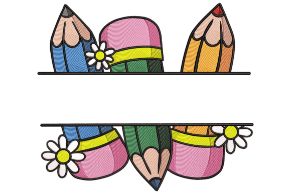 Charming School Pencil Frame for Craft Fairs
