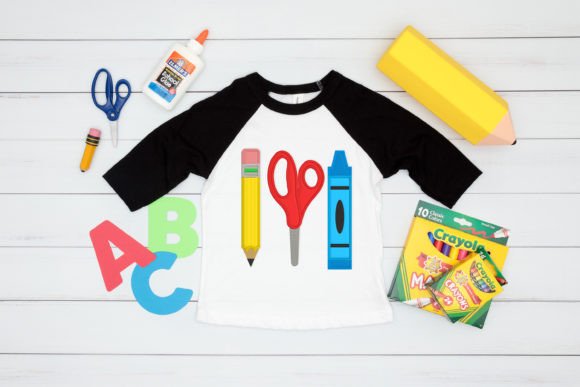 Charming School Supplies Applique Embroidery
