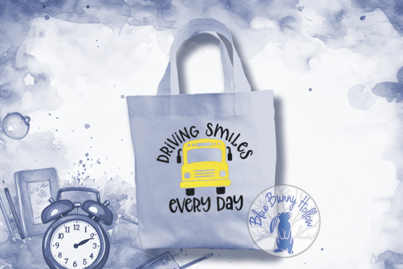Driving Smiles Every Day: A Charming Embroidery Design