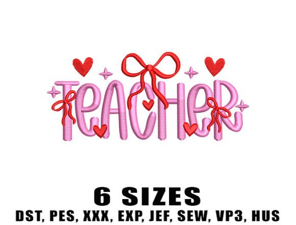 Pink Teacher Embroidery: A Premium Design Review