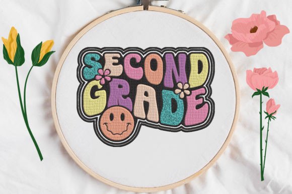 Second Grade, Back to School Embroidery